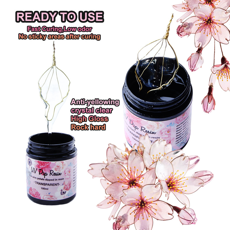Epoxy Uv Resin Kit - UV DIP Resin Glue UV Flower-Making