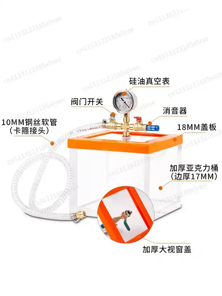 Resin Crafts Diy - Transparent Acrylic Vacuum Degassing Chamber Defoaming