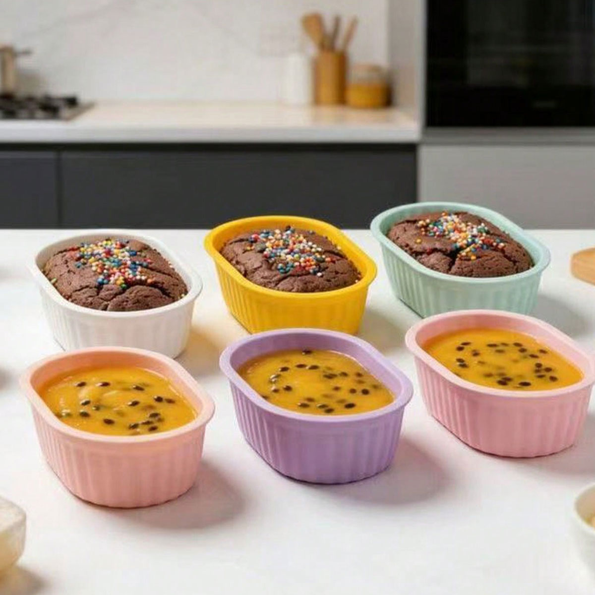 Mixing Cup Silicone - Silicone dessert cup cake mold, small