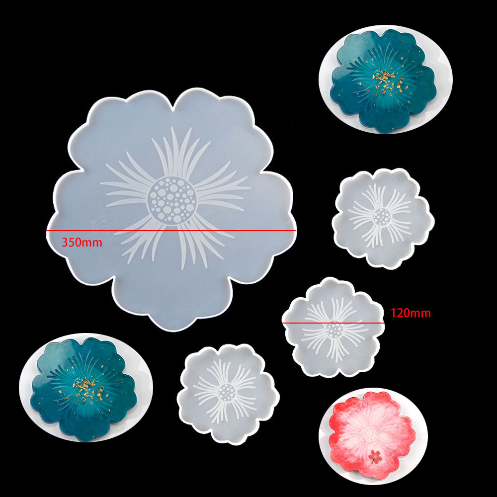 Epoxy Uv Resin Kit - Large Flower Plate Pad Silicone Coaster