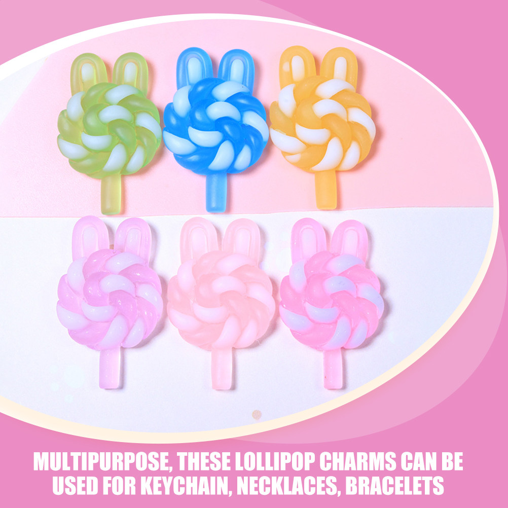 24Pcs Cute Cartoon Lollipop Ch - огляд і ціна Resin Crafts Diy