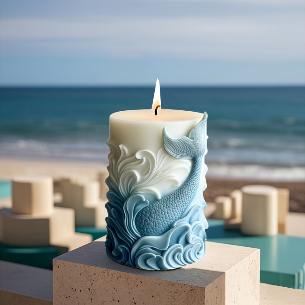 Ocean Theme Silicone Candle Mo - огляд і ціна Resin Ocean Wave Mold