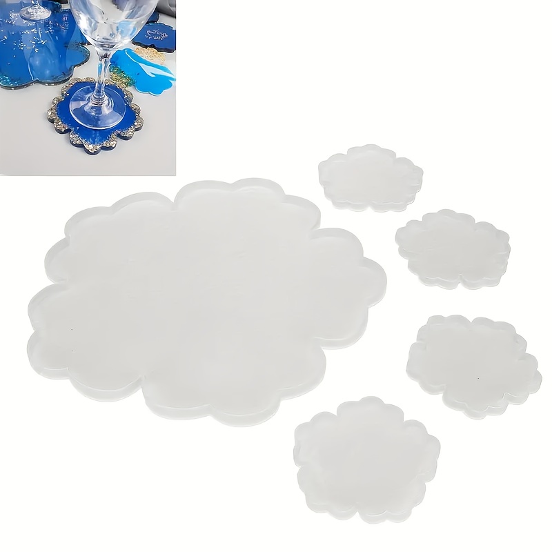 5pcs Mirror Large Flower Small - огляд і ціна Silicone Mold Tray