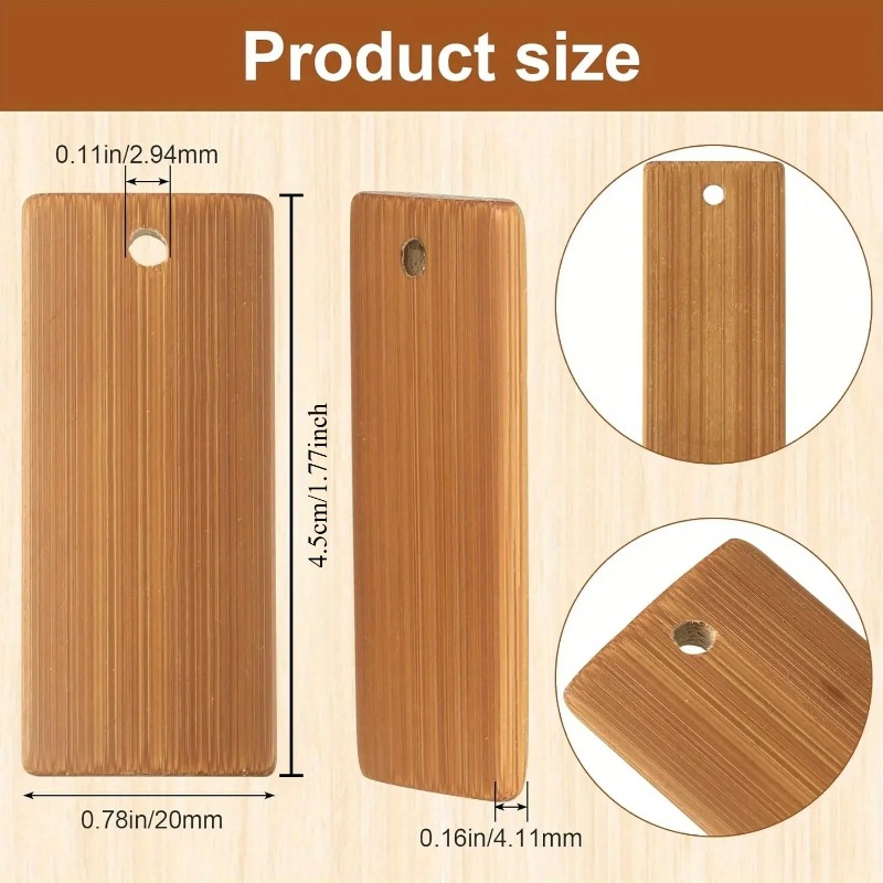 100Pcs Natural Wood Blanks 45x - огляд і ціна Wood Ring Blank