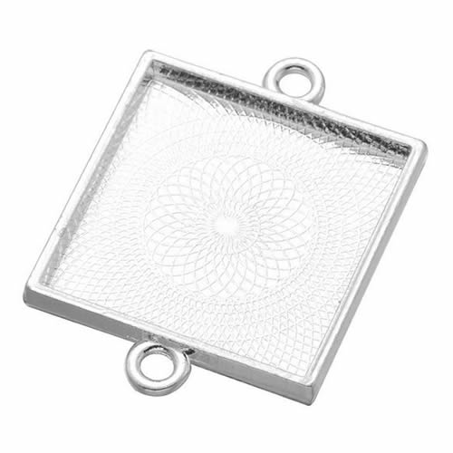 Onebeading Fit 25x25mm Square  - огляд і ціна Bezels Set Pendant