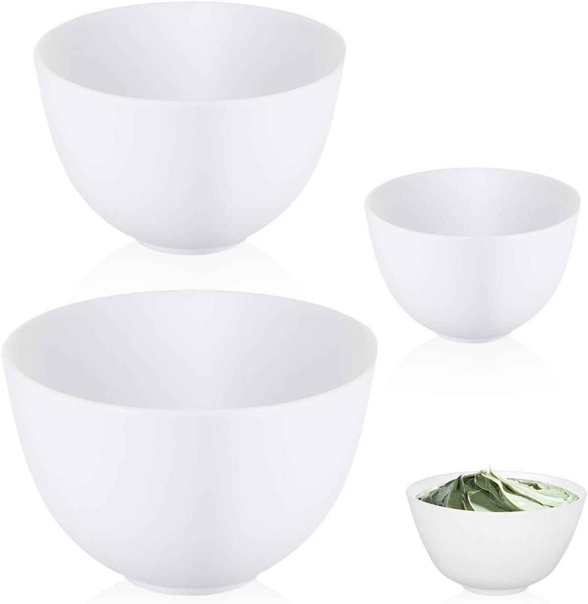 3pcs/set Silicone Bowls White  - огляд і ціна Mixing Cup Silicone