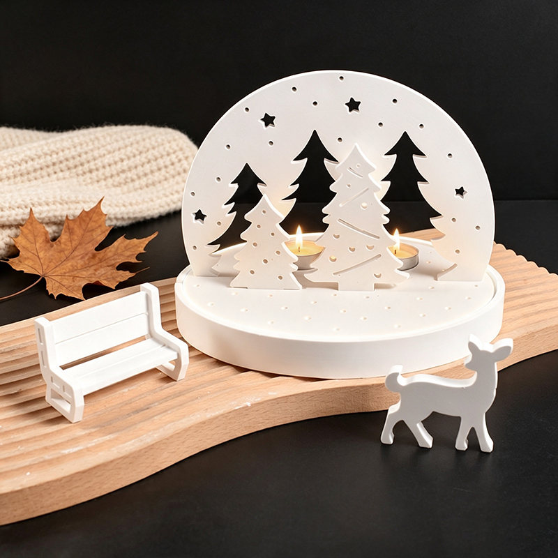 Christmas Elk Tealight Candle  - огляд і ціна Silicone Mold Tray