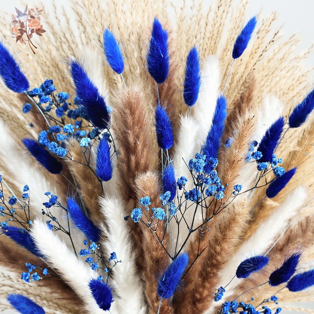 70 Stem Blue Fluffly Rabbit Ta - огляд і ціна Dried Flower Bulk