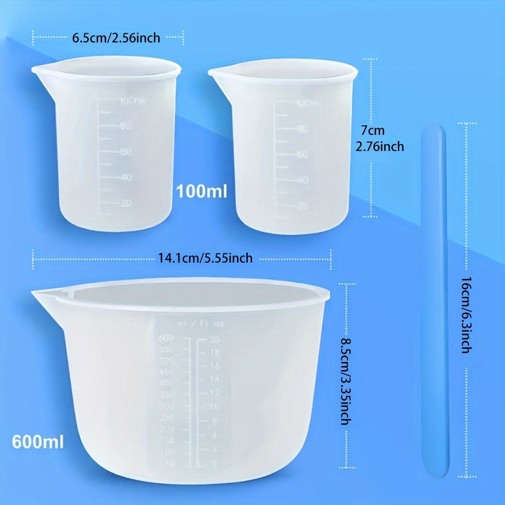 Silicone Measuring Cups, Resin - огляд і ціна Mixing Cup Silicone