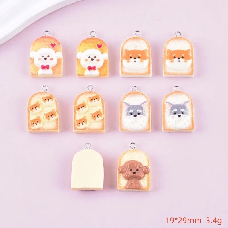 10Pcs Cute Toast Dog Resin Pen - огляд і ціна Resin Crafts Diy