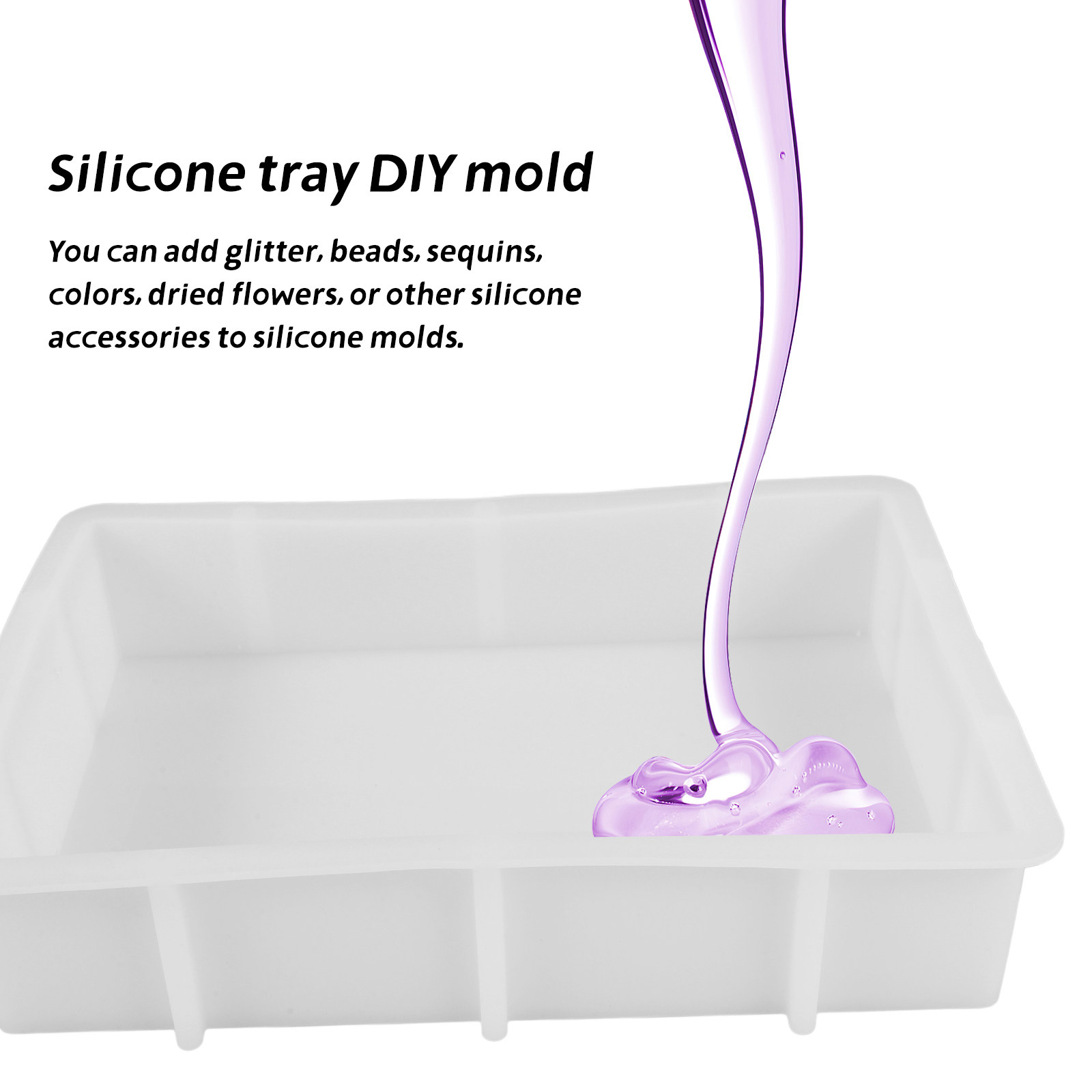 Large Rectangle Resin Silicone - огляд і ціна Silicone Mold Tray