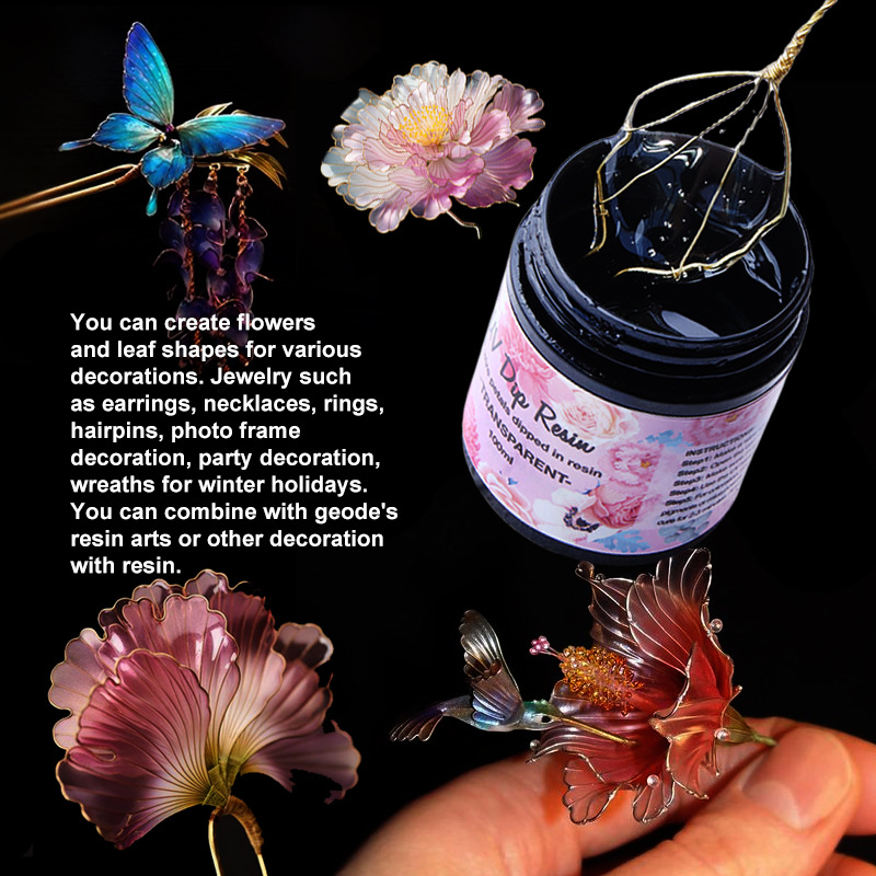 UV DIP Resin Glue UV Flower-Ma - огляд і ціна Epoxy Uv Resin Kit