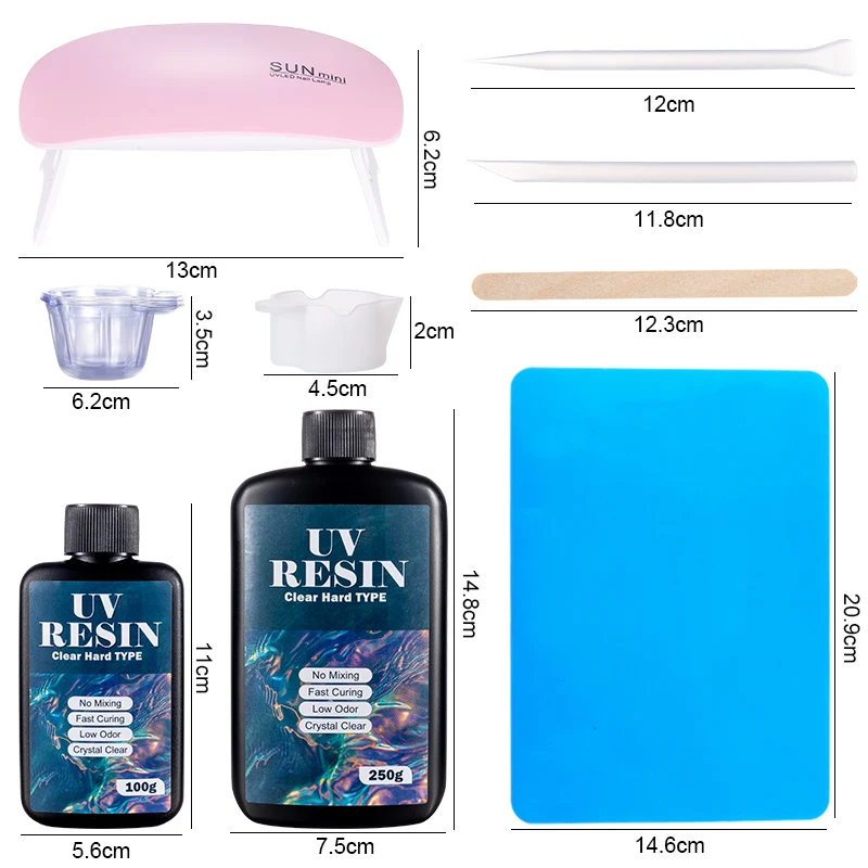 Hard UV Resin Glue Kit Fast Cu - огляд і ціна Epoxy Uv Resin Kit