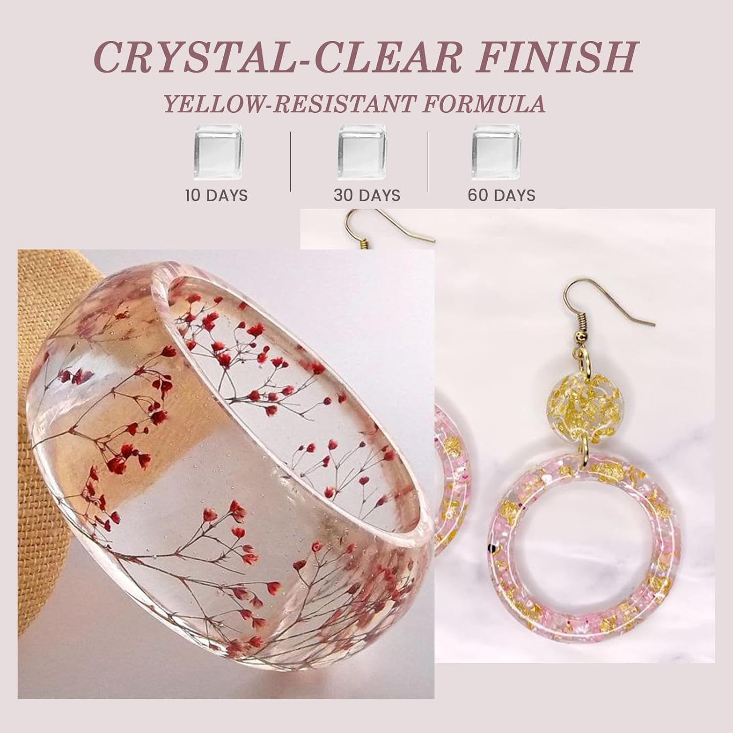 Crystal Clear&Low Odor,UV Ligh - огляд і ціна Epoxy Uv Resin Kit