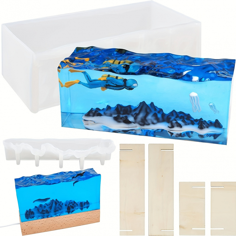 1Set of Ocean Wave Resin Molds - огляд і ціна Resin Ocean Wave Mold