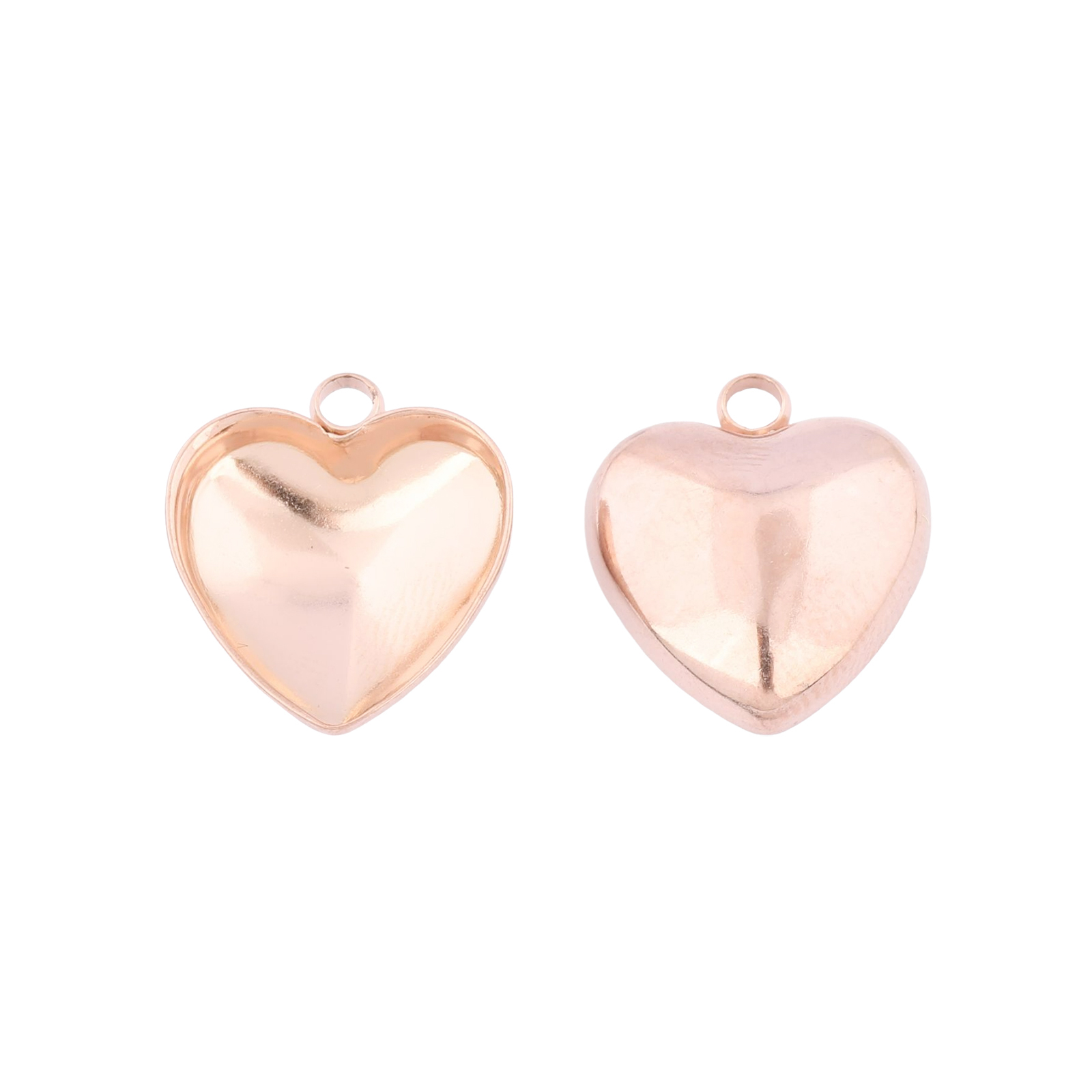 20pcs Stainless Steel 12mm Hea - огляд і ціна Bezels Set Pendant
