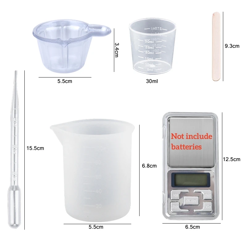 Epoxy Resin Kit Crystal Clear  - огляд і ціна Mixing Cup Silicone