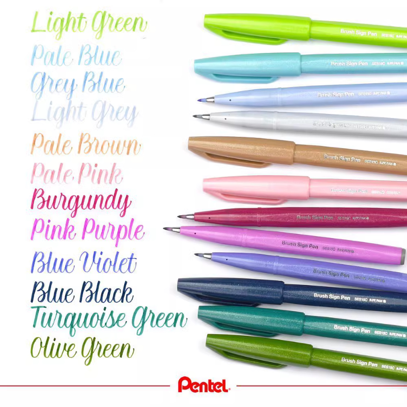 1PC Pentel Fude Brush Touch Si - огляд і ціна Pentel Pen Sign Pen
