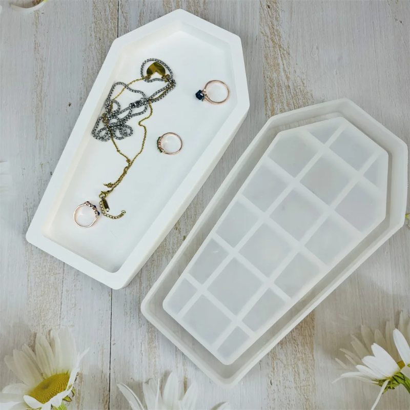 Halloween Coffin Resin Mold Tr - огляд і ціна Serving Tray Mold