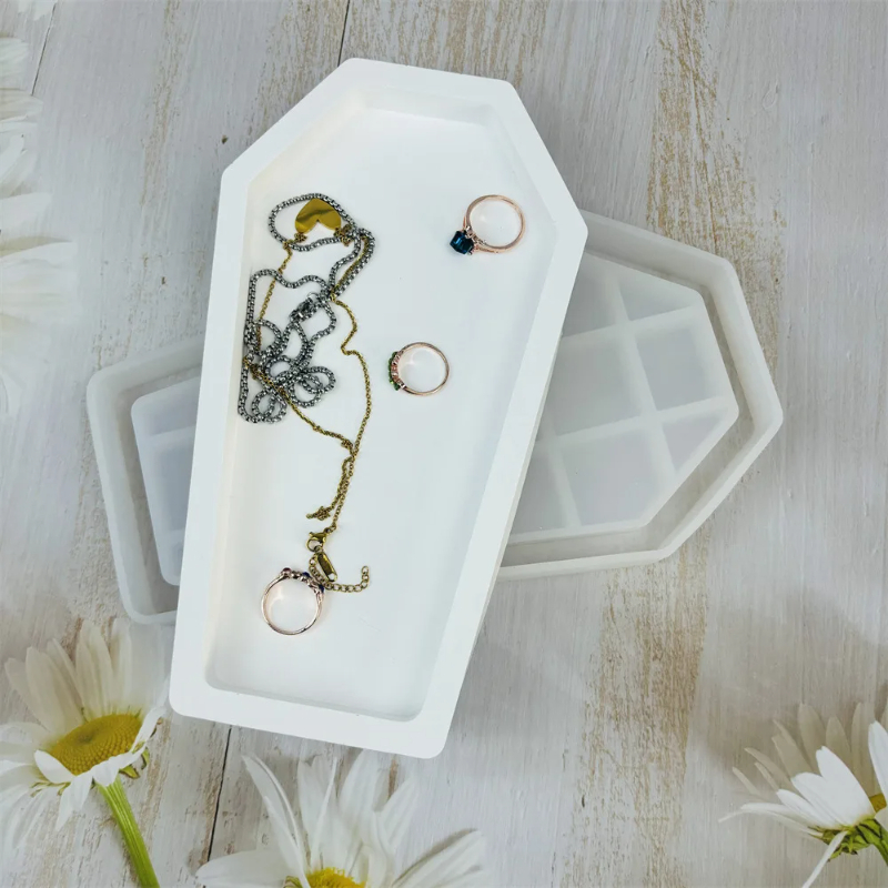 Halloween Coffin Resin Mold Tr - огляд і ціна Serving Tray Mold