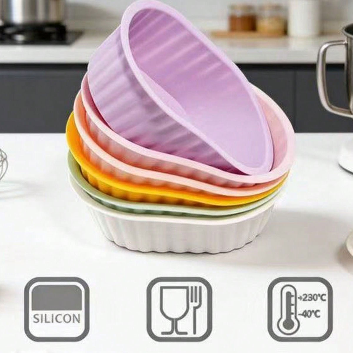 Silicone dessert cup cake mold - огляд і ціна Mixing Cup Silicone