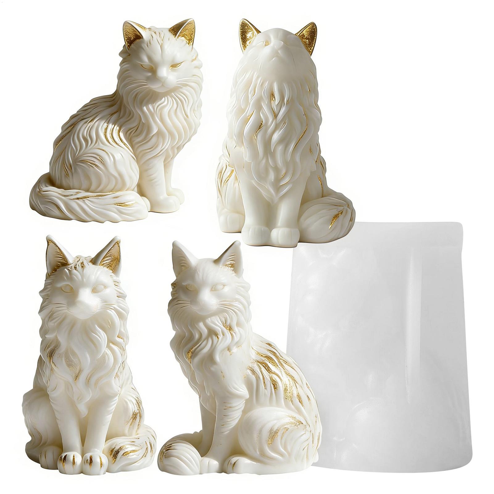 Cat Resin Mold | Sitting Cat S - огляд і ціна Resin Craft Workshop