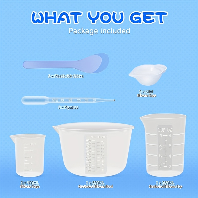 Silicone Resin Mixing Measurin - огляд і ціна Mixing Cup Silicone
