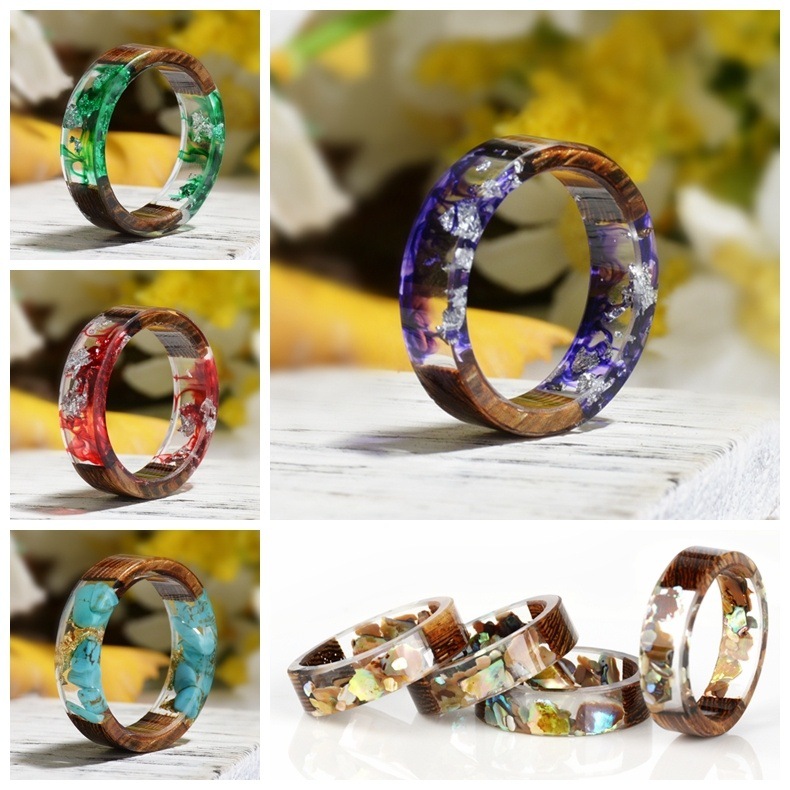 Creative Wooden Resin Ring for - огляд і ціна Dried Flower Bulk