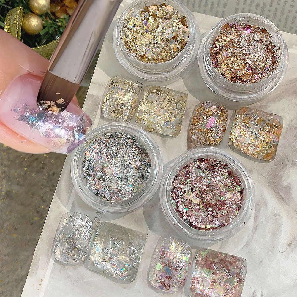 4jars Sparkly Gold Silver Foil - огляд і ціна Gold Foil Flakes