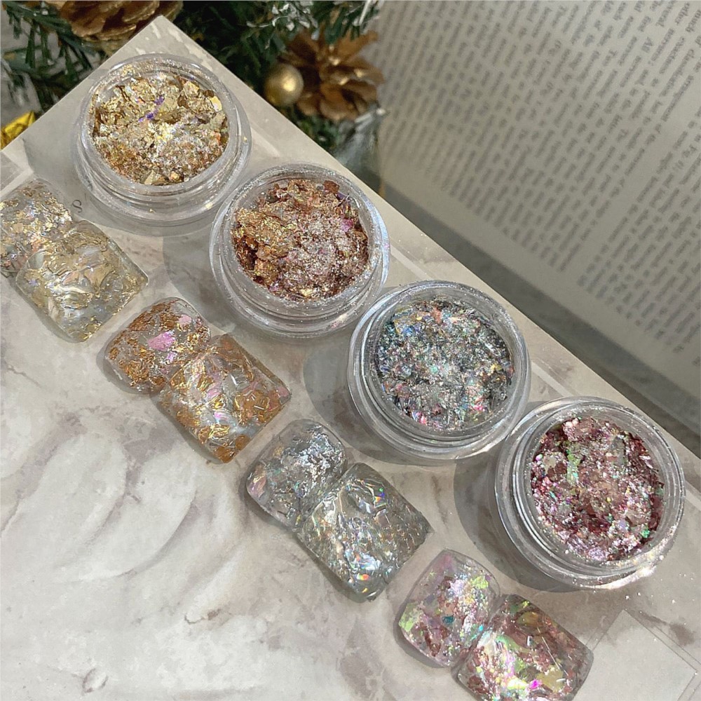 4jars Sparkly Gold Silver Foil - огляд і ціна Gold Foil Flakes