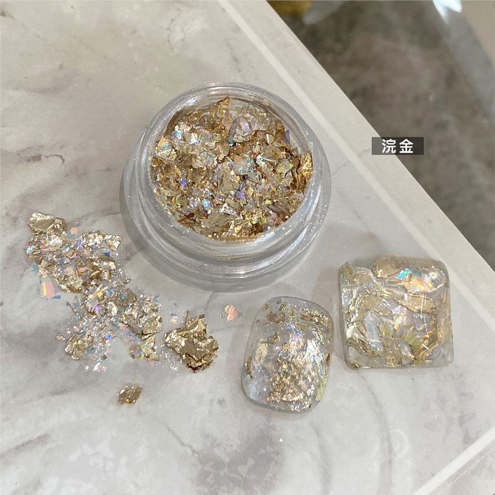 4jars Sparkly Gold Silver Foil - огляд і ціна Gold Foil Flakes