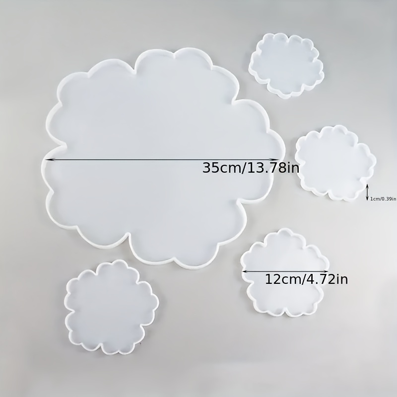 5pcs Mirror Large Flower Small - огляд і ціна Silicone Mold Tray