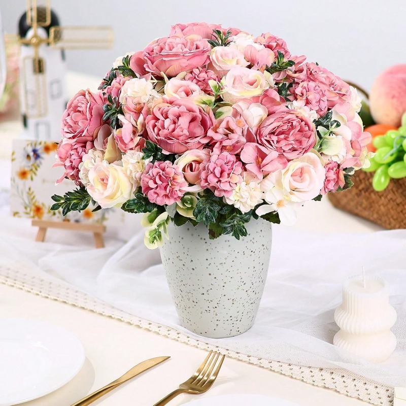 32cm Silk Artificial Rose Bouq - огляд і ціна Dried Flower Bulk
