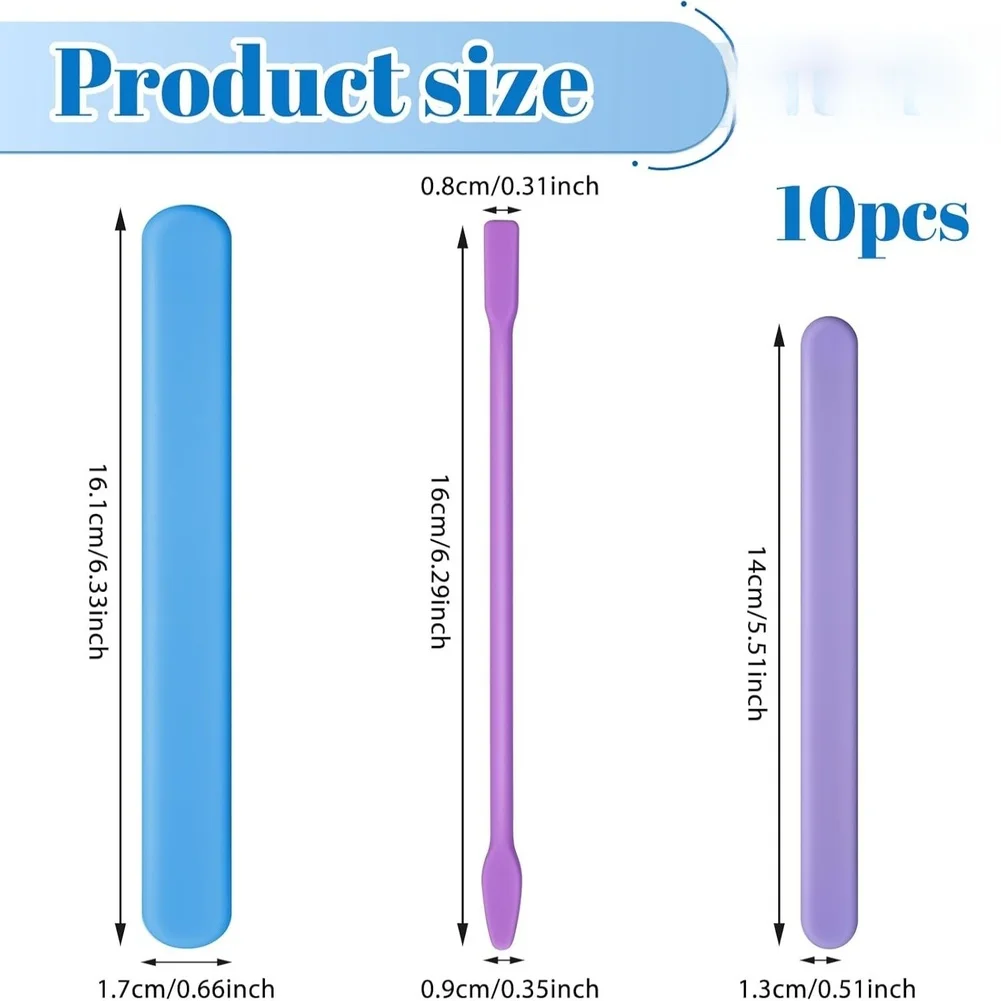 10 Count Silicone Stirring Too - огляд і ціна Resin Craft Workshop