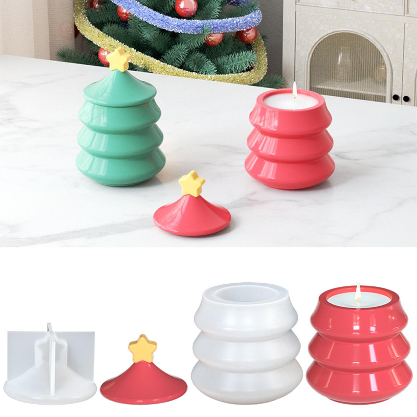Christmas Tree Jar Mold DIY Si - огляд і ціна Resin Craft Workshop