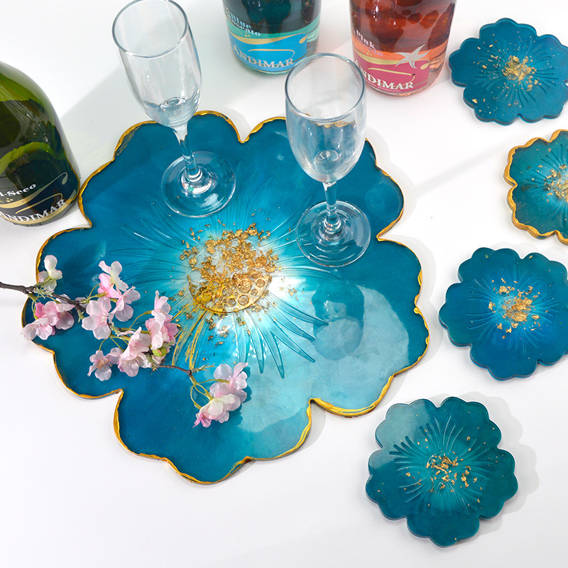 Large Flower Plate Pad Silicon - огляд і ціна Epoxy Uv Resin Kit