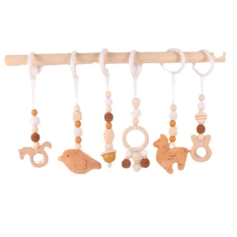 6Pcs Wooden Baby Toys Wooden B - огляд і ціна Wood Ring Blank