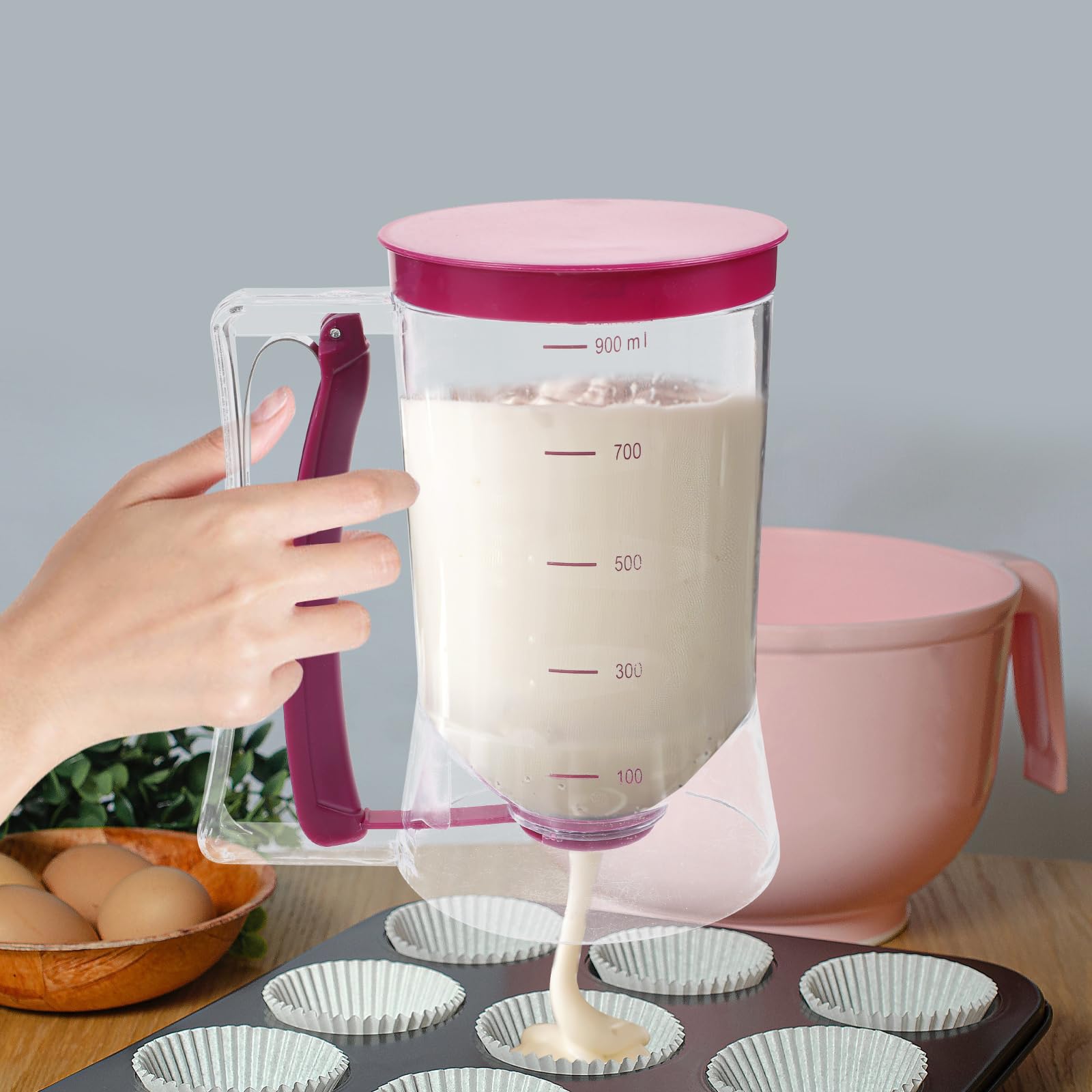 900ml Batter Dispenser Cupcake - огляд і ціна Mixing Cup Silicone