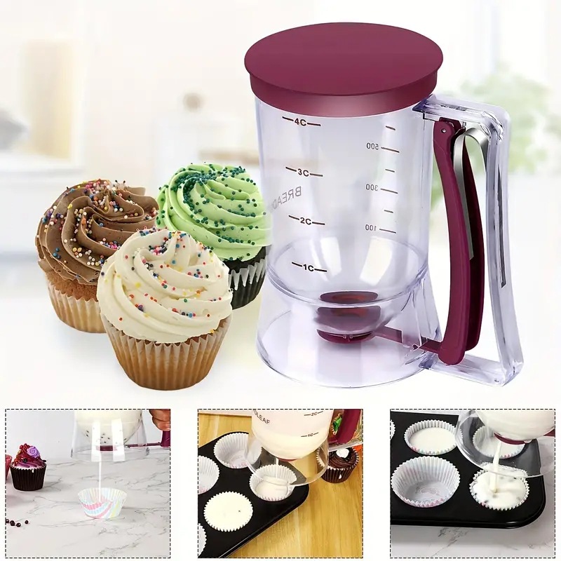 900ml Batter Dispenser Cupcake - огляд і ціна Mixing Cup Silicone