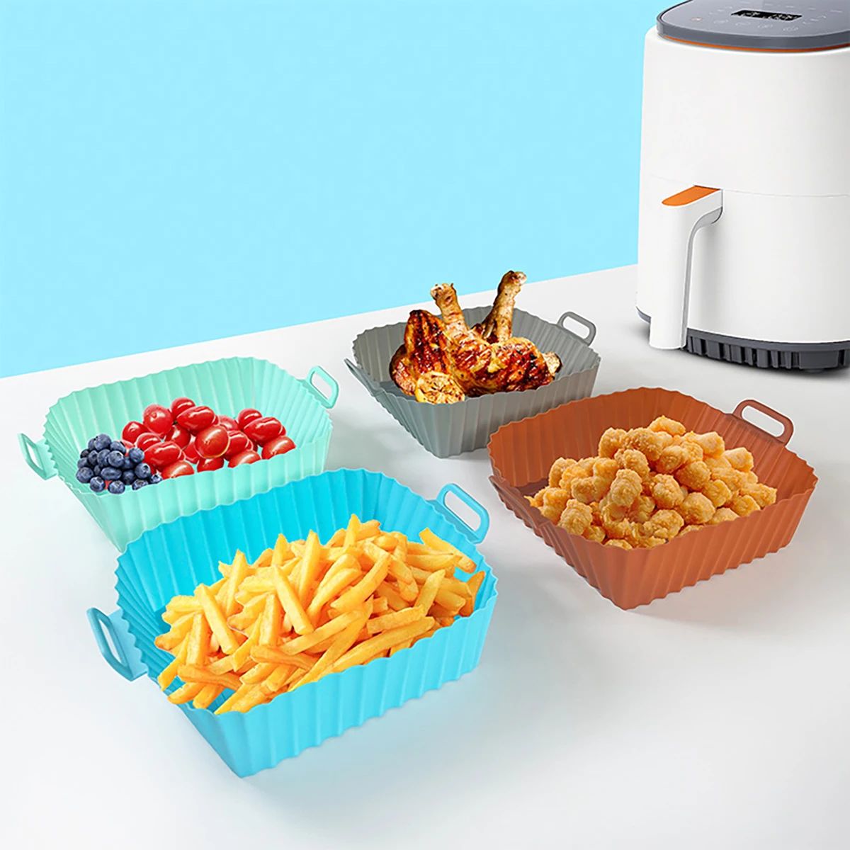 Silicone Fryer Mold Air Fryer  - огляд і ціна Silicone Mold Tray