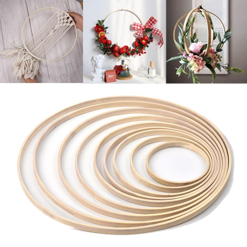 1/5Pcs 8-33cm Wooden DIY Handm - огляд і ціна Wood Ring Blank
